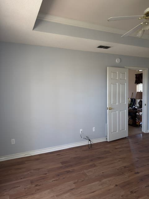 Interior remodel in progress — walls, framing, and finish